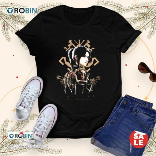 Heroe’s Villains Arcane League Of Legends Caitlyn With Kiramman Insignia Unisex Shirt