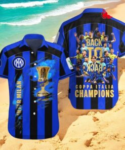 Inter Milan Back To Coppa Italia Champions Blue Style Hawaiian Shirt