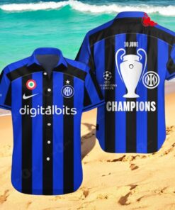 Inter Milan Champions Cup Premium Blue Style Hawaiian Shirt