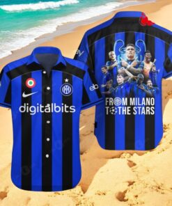 Inter Milan Premium From Milano To The Stars Blue Style Hawaiian Shirt