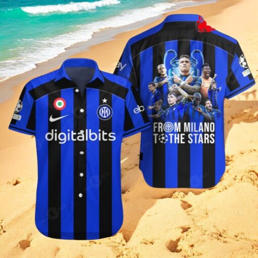 Inter Milan Premium From Milano To The Stars Blue Style Hawaiian Shirt