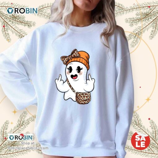 Leopard Ghost Fuck Halloween Unisex Shirt