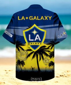 Los Angeles Galaxy MLS Coconut Tree Hawaiian Shirt