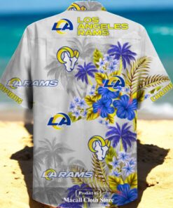 Los Angeles Rams Super Bowl Champions LA Rams Palm Tree Hawaiian Shirt