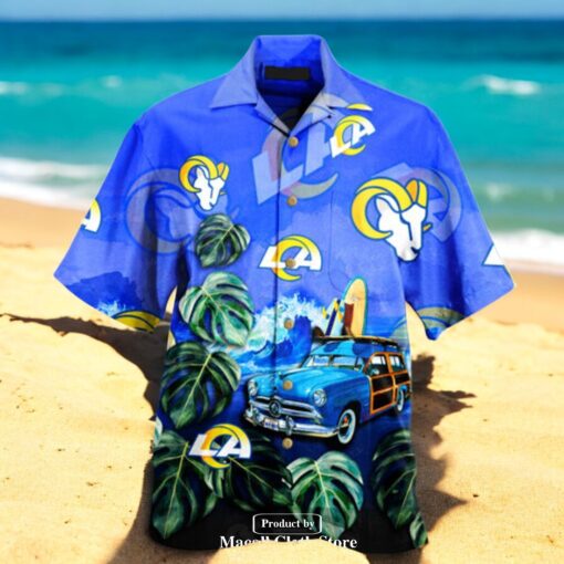 Los Angeles Rams Super Bowl LVI Tropical Champions Hawaiian Shirt