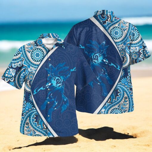Lucario Paisley Pattern Design Hawaiian Shirt