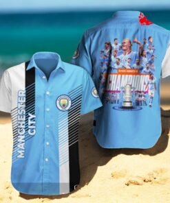 Manchester City Emirates FA Cup Champions White Sports Blue Apparels Hawaiian Shirt Manchester City Emirates FA Cup Champions White Sports Blue Apparels Hawaiian Shirt