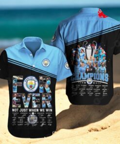 Manchester City For Ever Not Just When We Win Champions Signatures Hawaiian Shirt Manchester City For Ever Not Just When We Win Champions Signatures Hawaiian Shirt