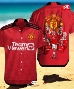 Manchester United For Sports Fans Luxury Red Hawaiian Shirt