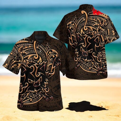 Mankey Polynesian Premium Design Hawaiian Shirt