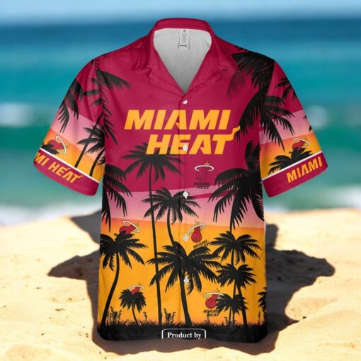 Miami Heat NBA Eastern Conference Champs Coconut Tree Design Hawaiian Shirt