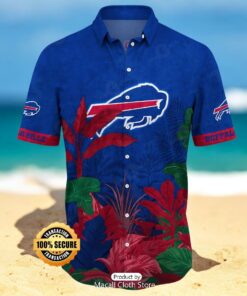 NEW Buffalo Bills NFL Flower Summer Football Hawaii Shirt