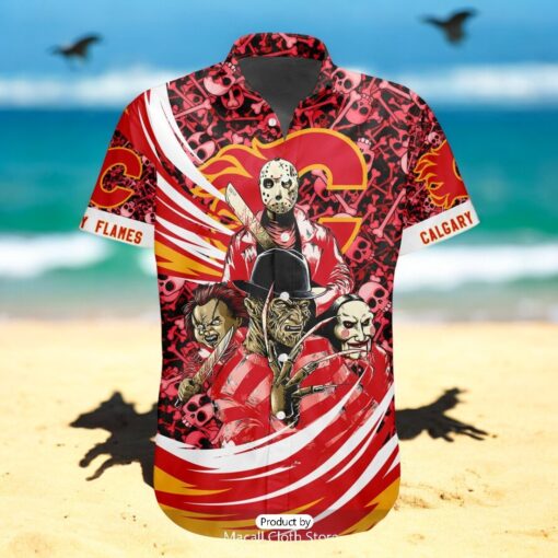 NEW NHL Calgary Flames Special Design For Halloween Hawaiian Shirt