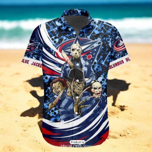 NEW NHL Columbus Blue Jackets Special Design For Halloween Hawaiian Shirt