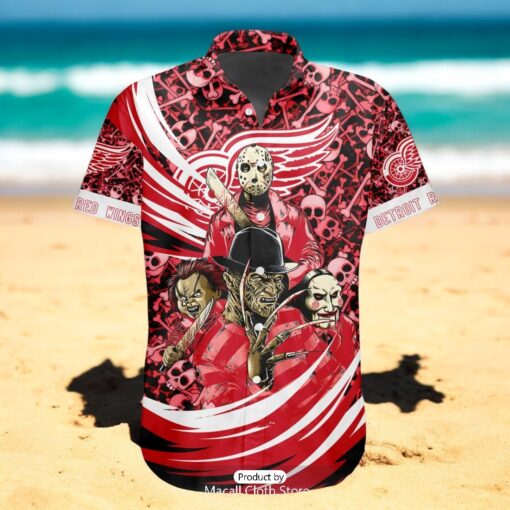 NEW NHL Detroit Red Wings Special Design For Halloween Hawaiian Shirt