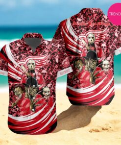 NEW NHL Detroit Red Wings Special Design For Halloween Hawaiian Shirt NEW NHL Detroit Red Wings Special Design For Halloween Hawaiian Shirt