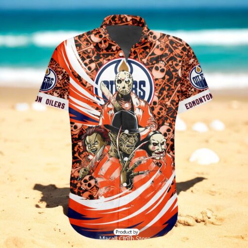 NEW NHL Edmonton Oilers Special Design For Halloween Hawaiian Shirt