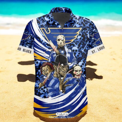 NEW NHL St. Louis Blues Special Design For Halloween Hawaiian Shirt