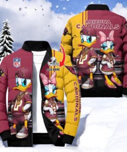 NFL Arizona Cardinals Puffer Jacket Donald Duck, Cardinals Team Gifts