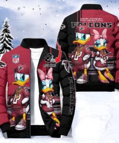 NFL Atlanta Falcons Puffer Jacket Donald Duck, Falcons Gear