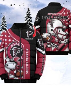 NFL Atlanta Falcons Puffer Jacket Snoopy Customized Jacket, Falcons Gear