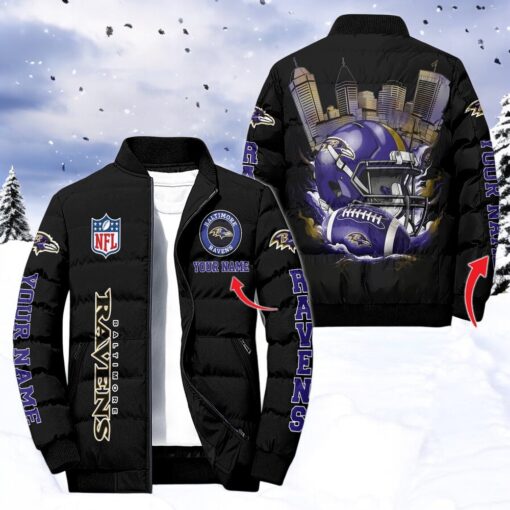 NFL Baltimore Ravens Puffer Jacket, Baltimore Ravens Apparel
