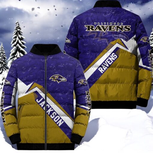 NFL Baltimore Ravens Puffer Jacket, Ravens Gifts