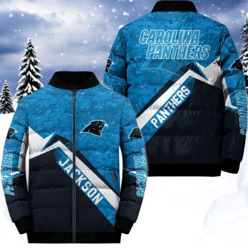 NFL Carolina Panthers Puffer Jacket, Panthers Clothing