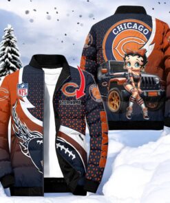 NFL Chicago Bears Puffer Jacket Betty Boop, Chicago Bears Gifts