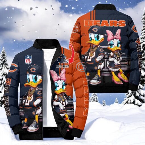 NFL Chicago Bears Puffer Jacket Donald Duck, Bears Apparel