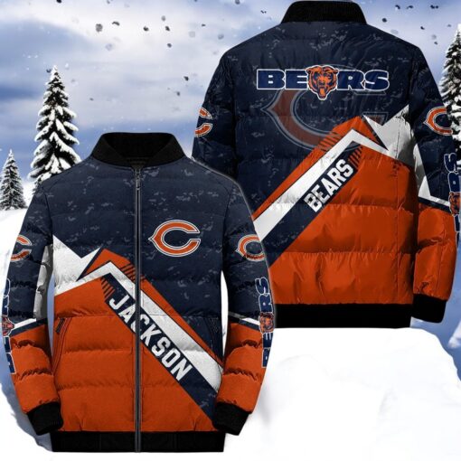 NFL Chicago Bears Puffer Jacket, Chicago Bears Team Gifts