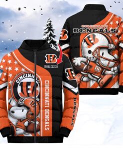 NFL Cincinnati Bengals Puffer Jacket Snoopy Customized Jacket, Bengals Fan Shirt for Sale NFL Cincinnati Bengals Puffer Jacket Snoopy Customized Jacket, Bengals Fan Shirt for Sale