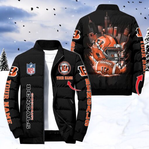 NFL Cincinnati Bengals Puffer Jacket, Cincinnati Bengals Gifts