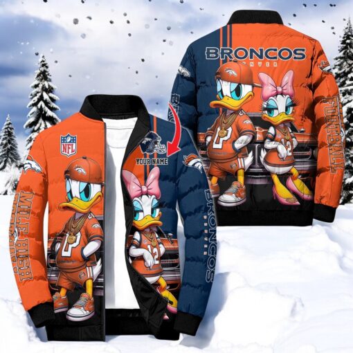 NFL Denver Broncos Puffer Jacket Donald Duck, Denver Broncos Gear