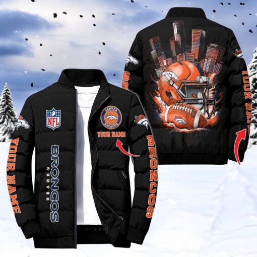 NFL Denver Broncos Puffer Jacket, Broncos Fan Shirt