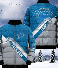 NFL Detroit Lions Puffer Jacket, Detroit Lions Fan Shirt