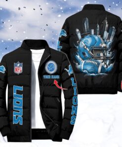 NFL Detroit Lions Puffer Jacket, Lions Gear