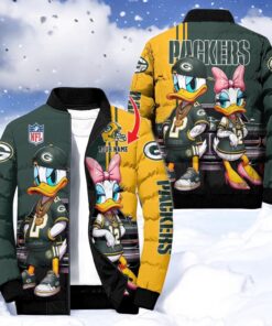 NFL Green Bay Packers Puffer Jacket Donald Duck, Packers Team Gifts