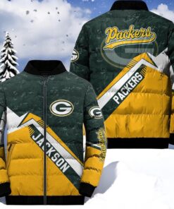 NFL Green Bay Packers Puffer Jacket, Green Bay Packers Gifts for Fans NFL Green Bay Packers Puffer Jacket, Green Bay Packers Gifts for Fans