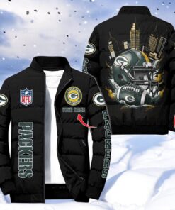 NFL Green Bay Packers Puffer Jacket, Packers Shirt NFL Green Bay Packers Puffer Jacket, Packers Shirt