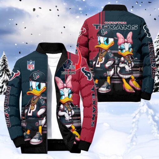 NFL Houston Texans Puffer Jacket Donald Duck, Houston Texans Shirt