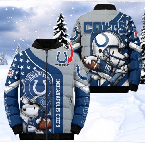 NFL Indianapolis Colts Puffer Jacket Snoopy Customized Jacket, Indianapolis Colts Gifts