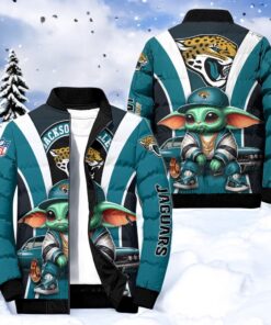 NFL Jacksonville Jaguars Puffer Jacket Baby Yoda, Jacksonville Jaguars Gifts