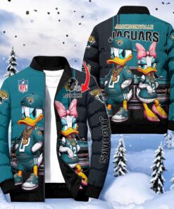 NFL Jacksonville Jaguars Puffer Jacket Donald Duck, Jaguars Unique Gifts NFL Jacksonville Jaguars Puffer Jacket Donald Duck, Jaguars Unique Gifts