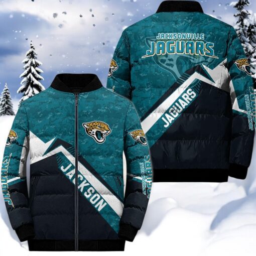 NFL Jacksonville Jaguars Puffer Jacket, Jaguars Fan Shirt