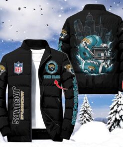 NFL Jacksonville Jaguars Puffer Jacket, Jaguars Gifts NFL Jacksonville Jaguars Puffer Jacket, Jaguars Gifts