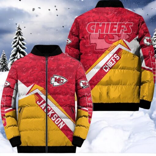 NFL Kansas City Chiefs Puffer Jacket, Chiefs Gifts for Fans