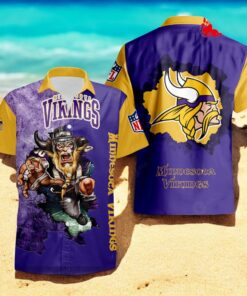 NFL Minnesota Vikings Godfather Design Hawaiian Shirt NFL Minnesota Vikings Godfather Design Hawaiian Shirt