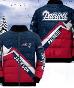 NFL New England Patriots Puffer Jacket, New England Patriots Team Gifts NFL New England Patriots Puffer Jacket, New England Patriots Team Gifts