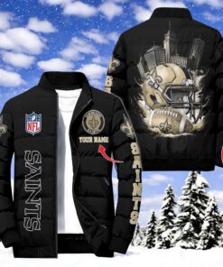 NFL New Orleans Saints Puffer Jacket, New Orleans Saints Fan Shirt